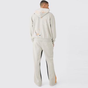 Oversized Boxy Hooded Gusset Short Tracksuit